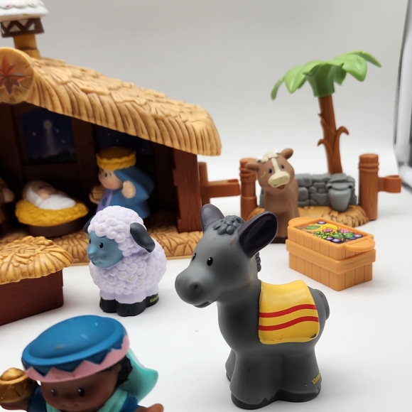 Nativity Set Of  Fisher Price Little People Christmas 2005 Playset Musical Light - Picture 8 of 16